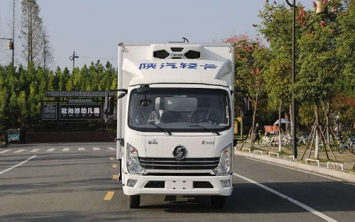 陜汽輕卡手動(dòng)擋藍(lán)牌冷藏車(chē)廠家直銷(xiāo)，價(jià)格優(yōu)惠
