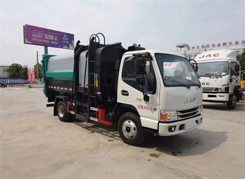 國六江淮7.5方側(cè)掛桶垃圾車 合格證已出五一之前公告，現(xiàn)車7臺(tái)